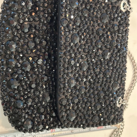 Sparkly black cross body bag Banana Republic GUC - Picture 4 of 6